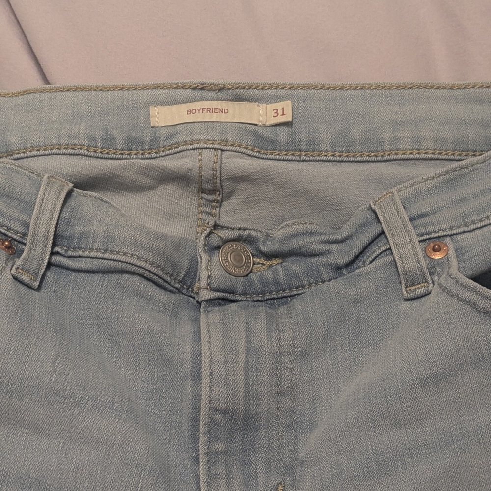 Levi's Light Blue Boyfriend Jeans